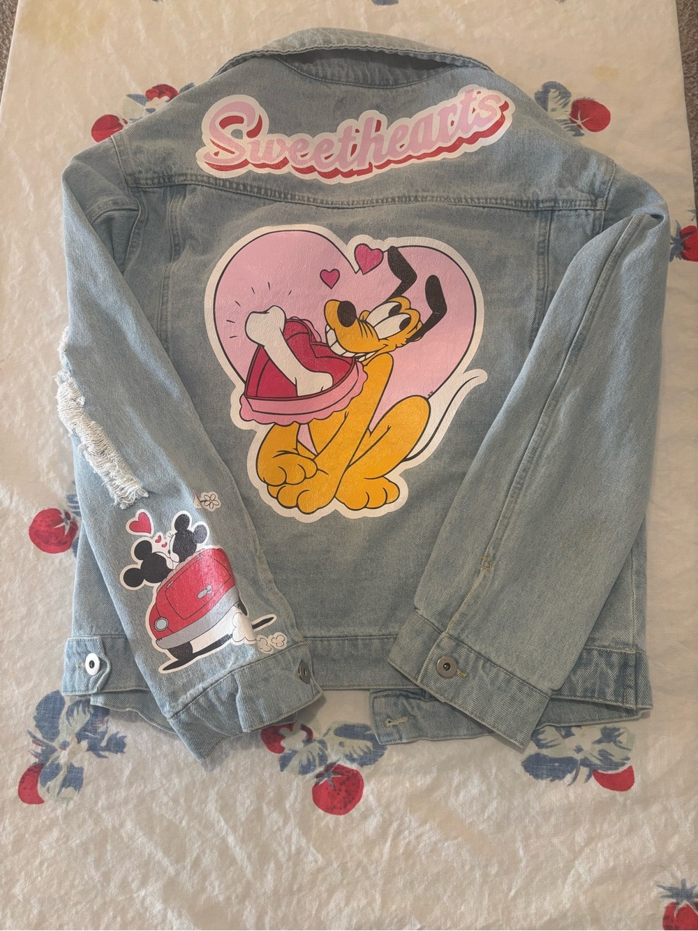 Disney Pluto graphic denim jacket